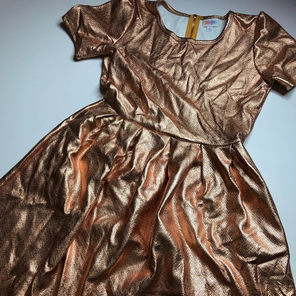 L Elegant Amelia Dress in Copper - Picture 1 of 2